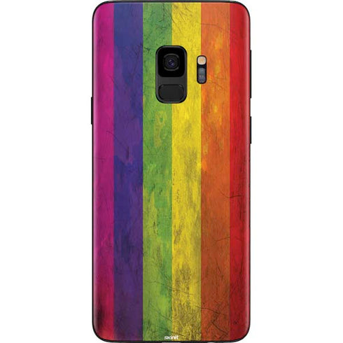 Distressed Rainbow Flag Galaxy S9 Skin